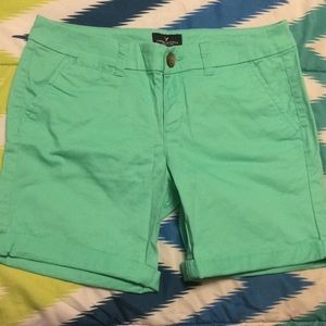 AE Mint Green Bermuda Shorts